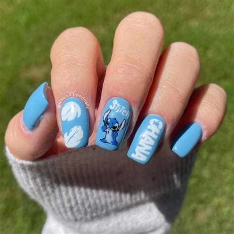 cute stitch nails|long stitch nails for kids.